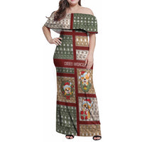 Personalized Corgi Christmas Family Matching Off Shoulder Maxi Dress and Hawaiian Shirt Merry Corgmas - Wonder Print Shop