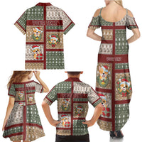 Personalized Corgi Christmas Family Matching Summer Maxi Dress and Hawaiian Shirt Merry Corgmas - Wonder Print Shop