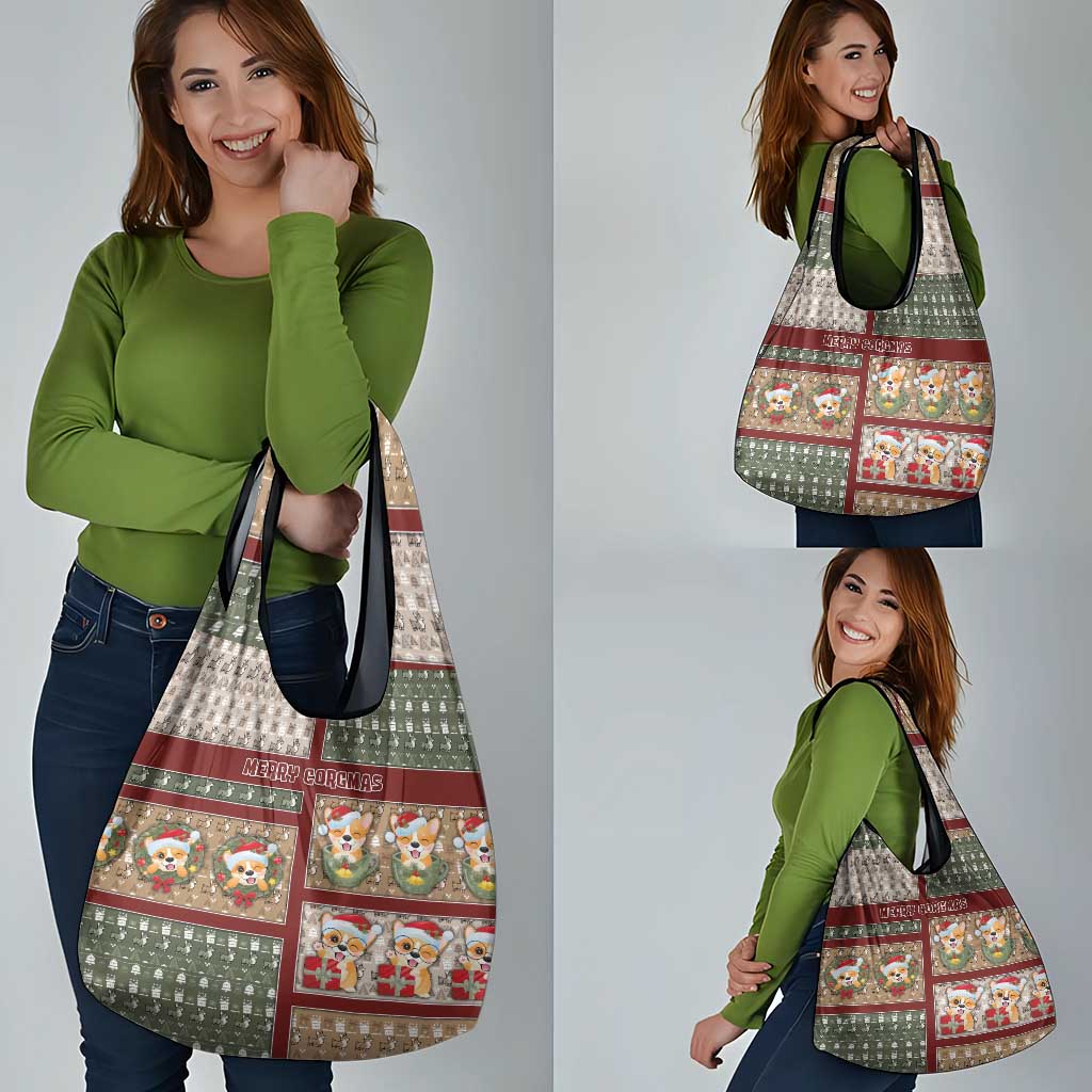 Corgi Christmas Grocery Bag Merry Corgmas - Wonder Print Shop