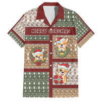Personalized Corgi Christmas Hawaiian Shirt Merry Corgmas - Wonder Print Shop