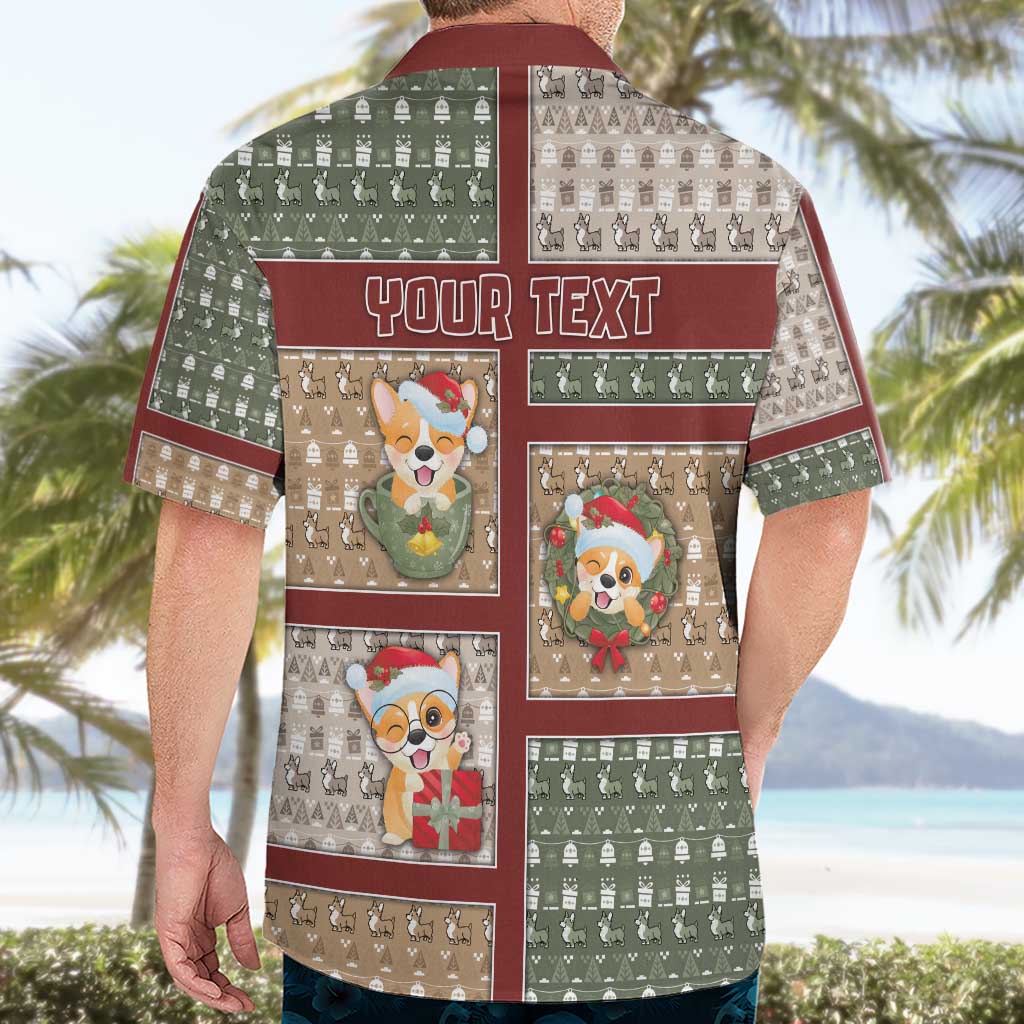 Personalized Corgi Christmas Hawaiian Shirt Merry Corgmas - Wonder Print Shop
