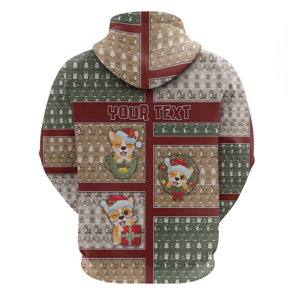 Personalized Corgi Christmas Hoodie Merry Corgmas - Wonder Print Shop