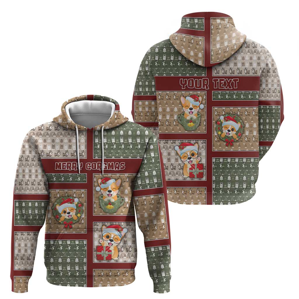 Personalized Corgi Christmas Hoodie Merry Corgmas - Wonder Print Shop