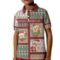 Personalized Corgi Christmas Kid Polo Shirt Merry Corgmas - Wonder Print Shop