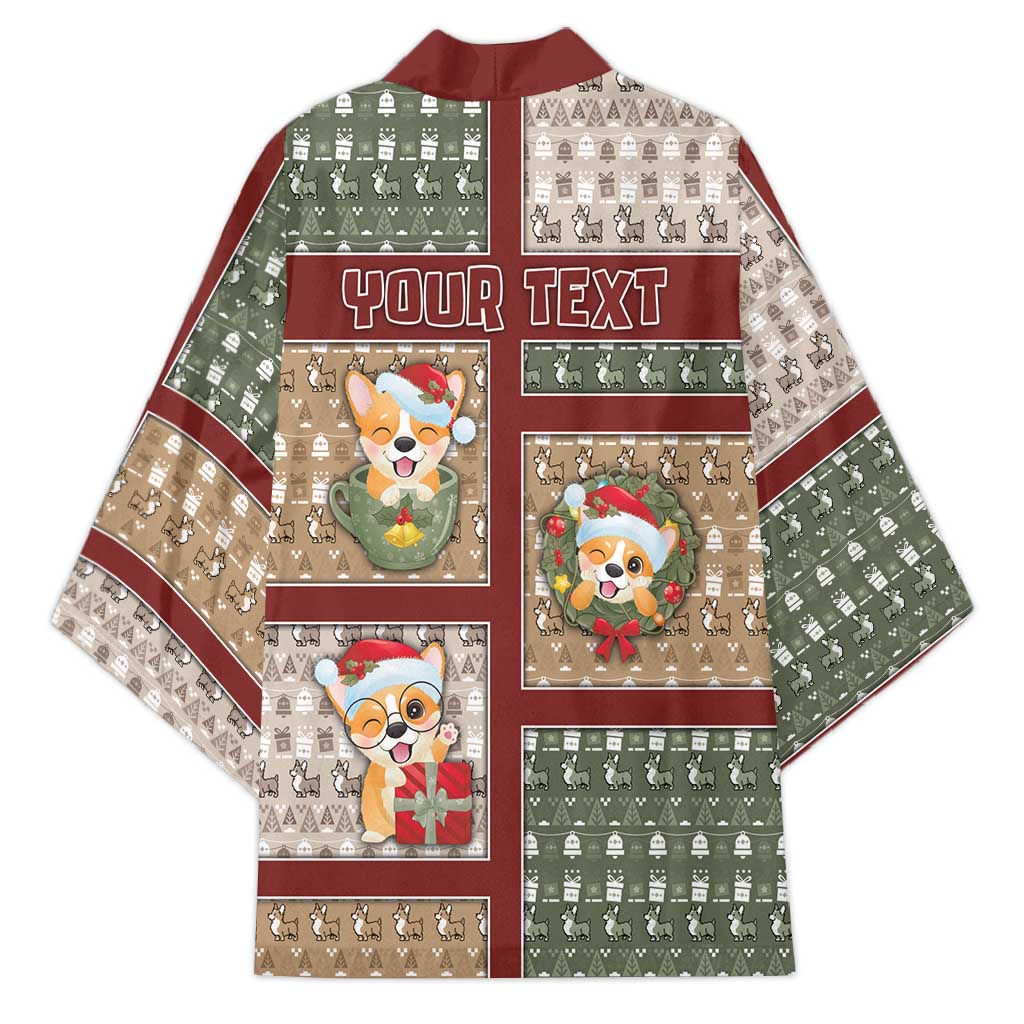 Personalized Corgi Christmas Kimono Merry Corgmas - Wonder Print Shop