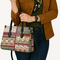 Corgi Christmas Leather Bag Merry Corgmas - Wonder Print Shop