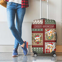 Corgi Christmas Luggage Cover Merry Corgmas - Wonder Print Shop