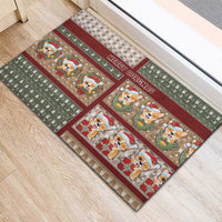 Corgi Christmas Rubber Doormat Merry Corgmas - Wonder Print Shop