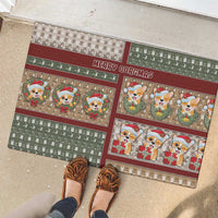 Corgi Christmas Rubber Doormat Merry Corgmas - Wonder Print Shop