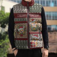 Personalized Corgi Christmas Sleeveless Puffer Jacket Merry Corgmas - Wonder Print Shop