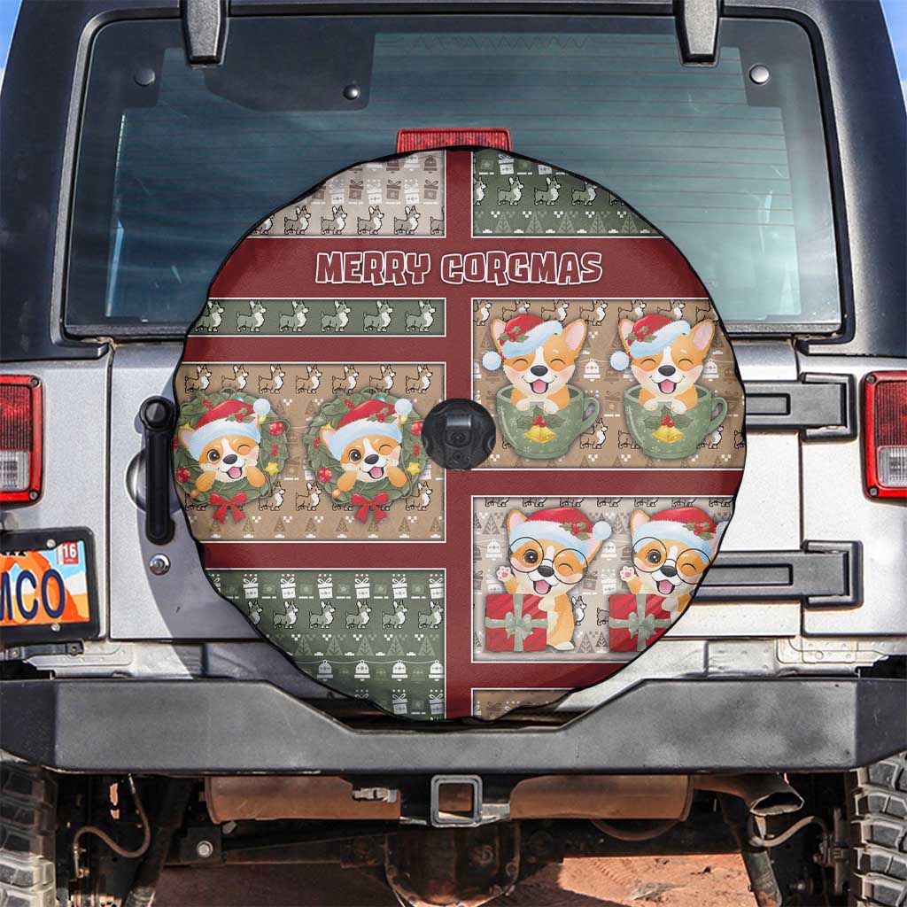Corgi Christmas Spare Tire Cover Merry Corgmas - Wonder Print Shop
