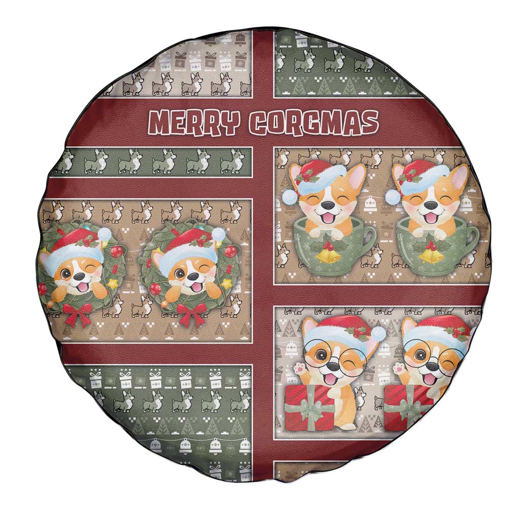 Corgi Christmas Spare Tire Cover Merry Corgmas - Wonder Print Shop