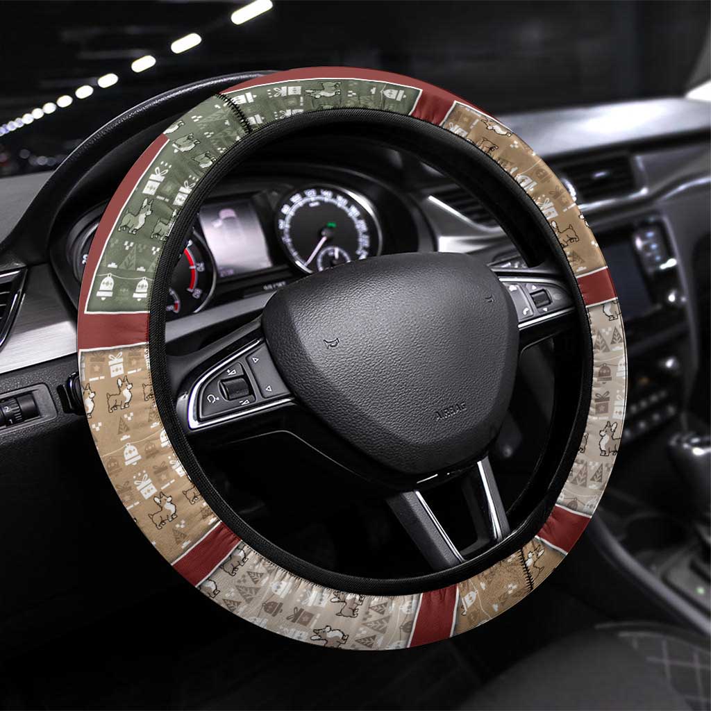 Corgi Christmas Steering Wheel Cover Merry Corgmas - Wonder Print Shop