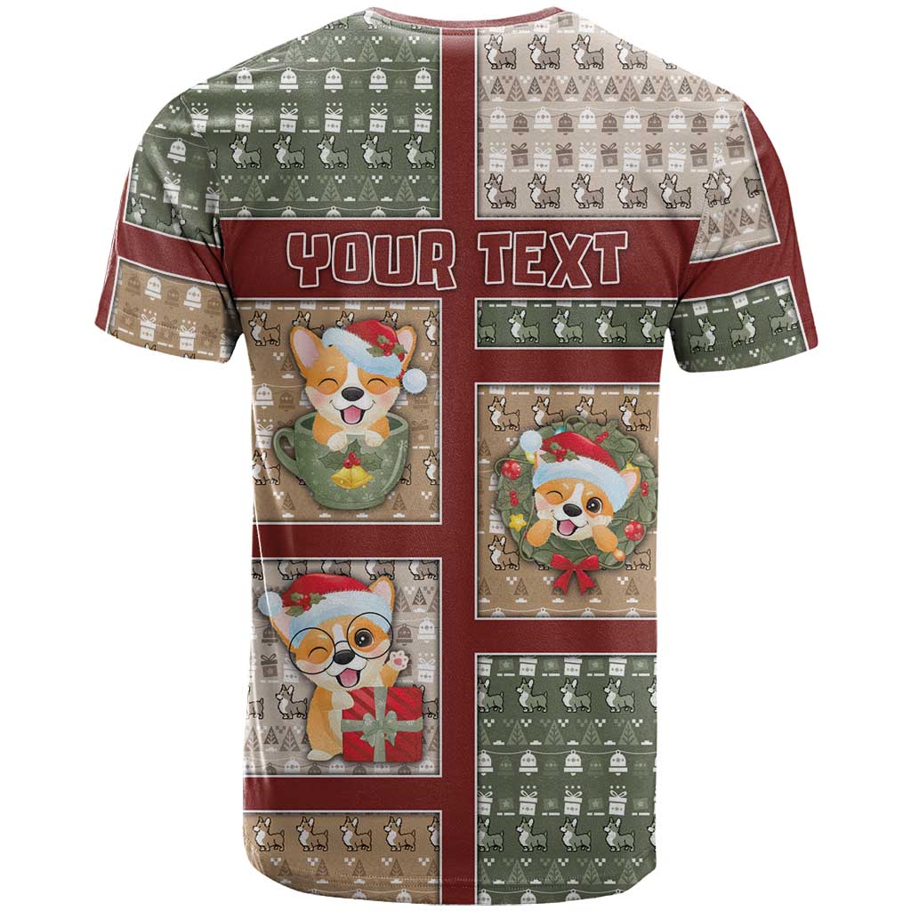 Personalized Corgi Christmas T Shirt Merry Corgmas - Wonder Print Shop