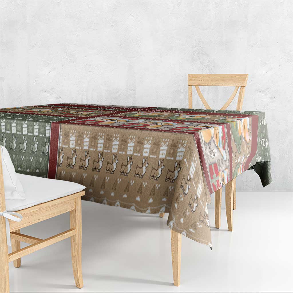 Corgi Christmas Tablecloth Merry Corgmas - Wonder Print Shop