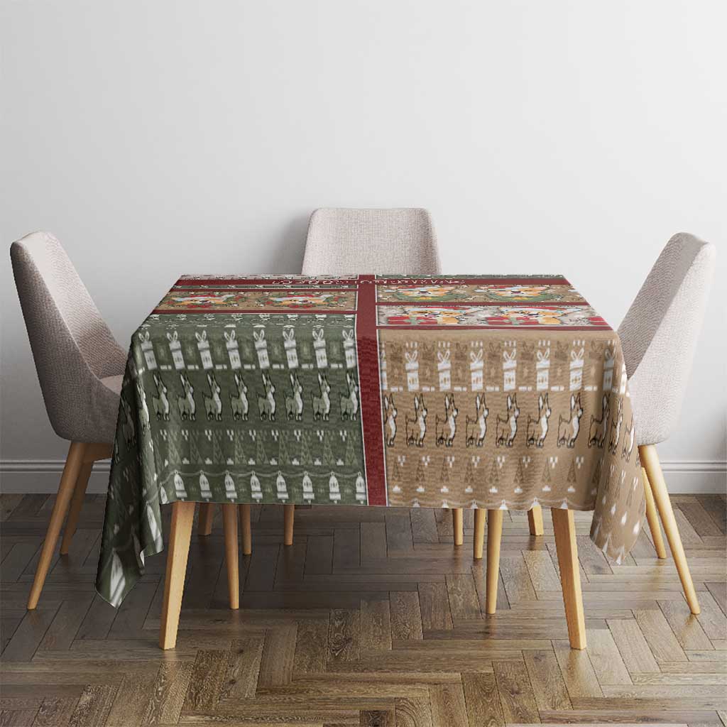 Corgi Christmas Tablecloth Merry Corgmas - Wonder Print Shop