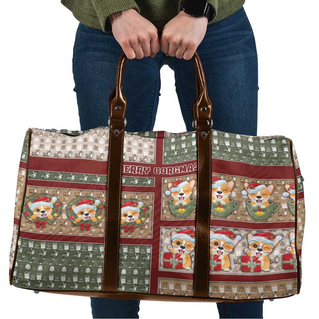 Corgi Christmas Travel Bag Merry Corgmas - Wonder Print Shop
