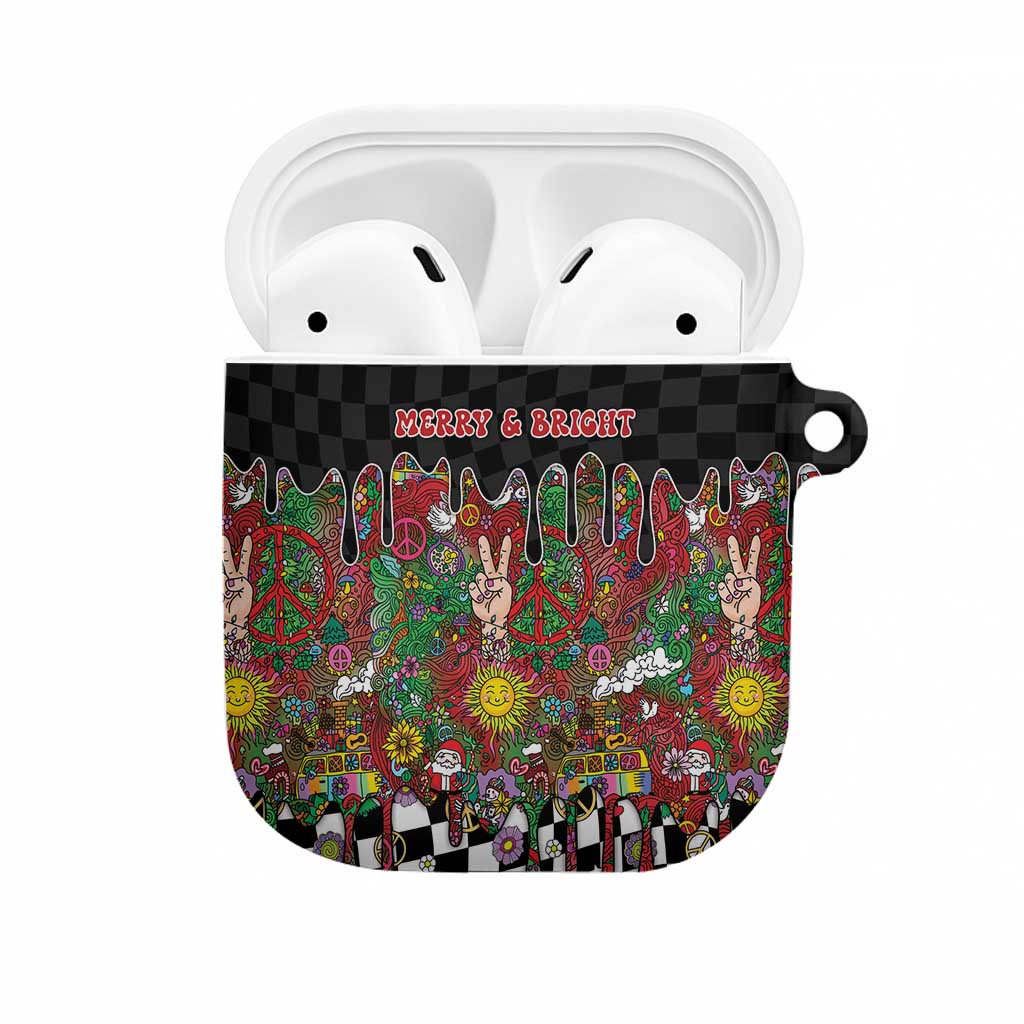Hippie Christmas AirPods Case Doodle Style - Wonder Print Shop