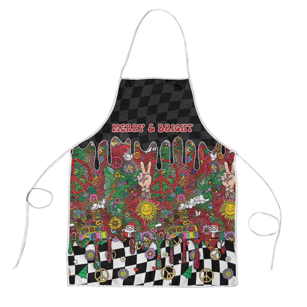 Hippie Christmas Apron Doodle Style - Wonder Print Shop