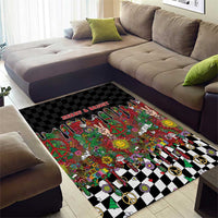 Hippie Christmas Area Rug Doodle Style - Wonder Print Shop