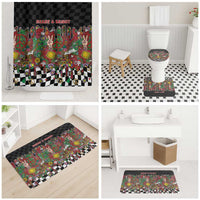 Hippie Christmas Bathroom Set Doodle Style - Wonder Print Shop