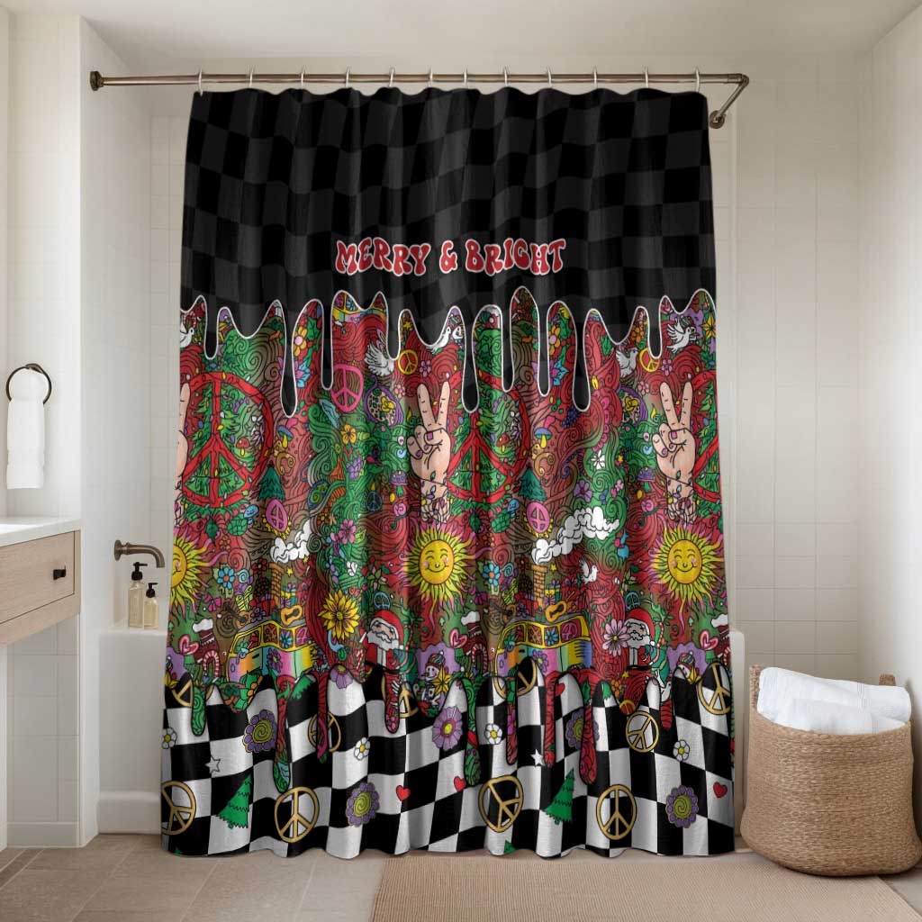 Hippie Christmas Bathroom Set Doodle Style - Wonder Print Shop