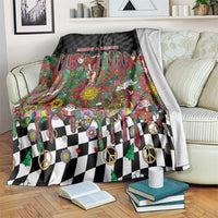 Hippie Christmas Blanket Doodle Style - Wonder Print Shop