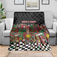 Hippie Christmas Blanket Doodle Style - Wonder Print Shop