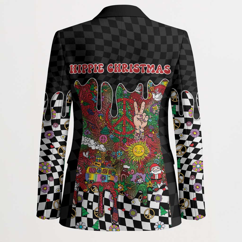 Hippie Christmas Blazer Doodle Style - Wonder Print Shop