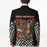 Hippie Christmas Blazer Doodle Style - Wonder Print Shop