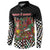 Hippie Christmas Button Sweatshirt Doodle Style - Wonder Print Shop