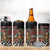Hippie Christmas 4 in 1 Can Cooler Tumbler Doodle Style - Wonder Print Shop