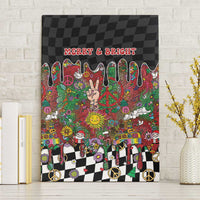 Hippie Christmas Canvas Wall Art Doodle Style - Wonder Print Shop