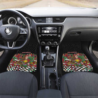 Hippie Christmas Car Mats Doodle Style - Wonder Print Shop