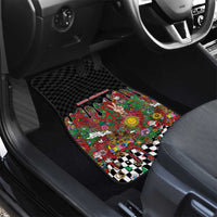 Hippie Christmas Car Mats Doodle Style - Wonder Print Shop
