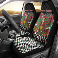 Hippie Christmas Car Seat Cover Doodle Style - Wonder Print Shop