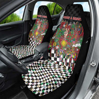Hippie Christmas Car Seat Cover Doodle Style - Wonder Print Shop