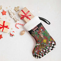 Hippie Christmas Stocking Doodle Style - Wonder Print Shop