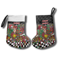 Hippie Christmas Stocking Doodle Style - Wonder Print Shop