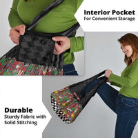 Hippie Christmas Grocery Bag Doodle Style - Wonder Print Shop