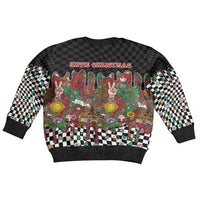 Hippie Christmas Kid Ugly Christmas Sweater Doodle Style - Wonder Print Shop