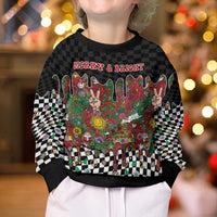 Hippie Christmas Kid Ugly Christmas Sweater Doodle Style - Wonder Print Shop