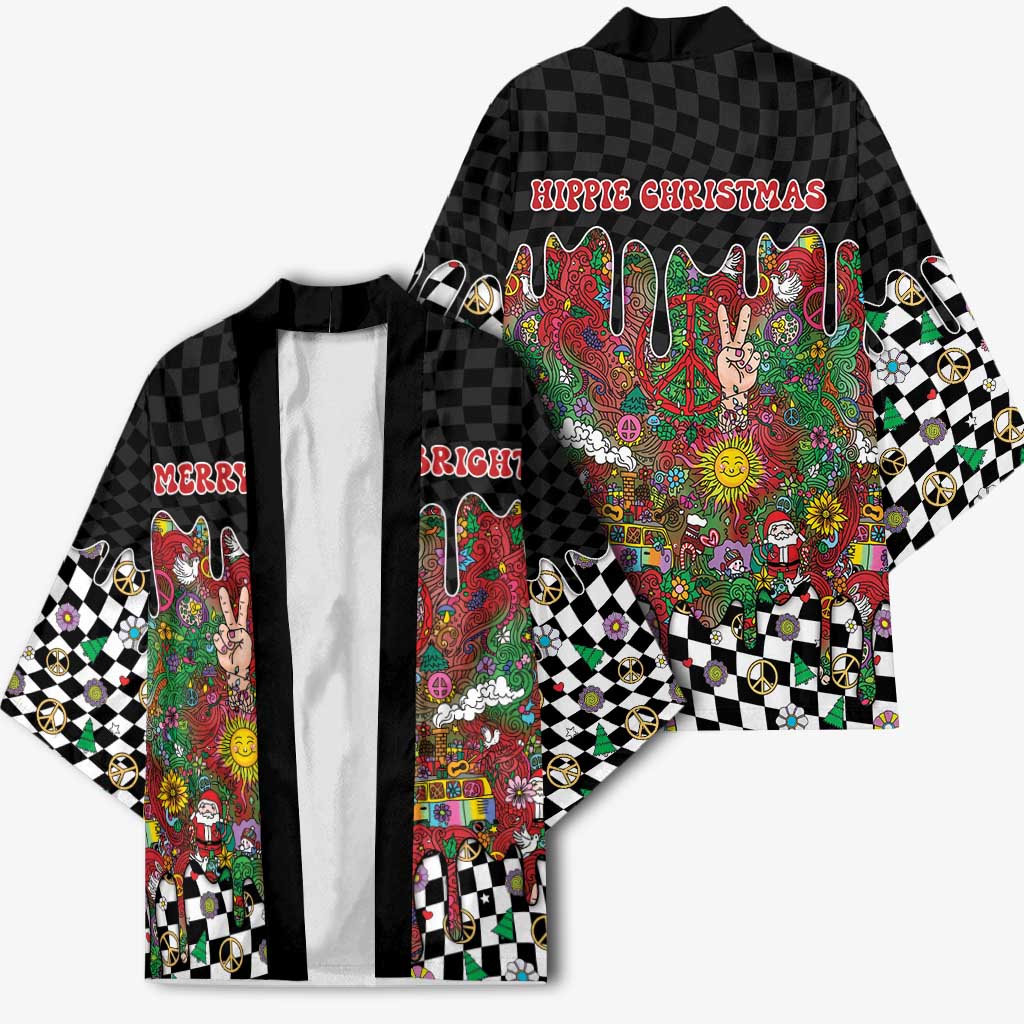 Hippie Christmas Kimono Doodle Style - Wonder Print Shop