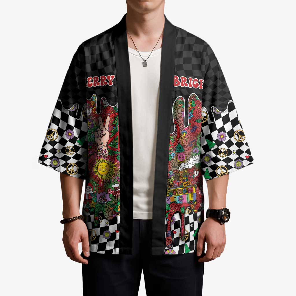 Hippie Christmas Kimono Doodle Style - Wonder Print Shop
