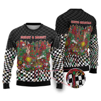Hippie Christmas Ugly Christmas Sweater Doodle Style - Wonder Print Shop