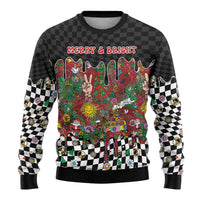 Hippie Christmas Ugly Christmas Sweater Doodle Style - Wonder Print Shop