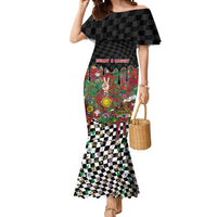 Hippie Christmas Mermaid Dress Doodle Style - Wonder Print Shop