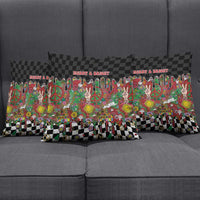Hippie Christmas Pillow Cover Doodle Style - Wonder Print Shop