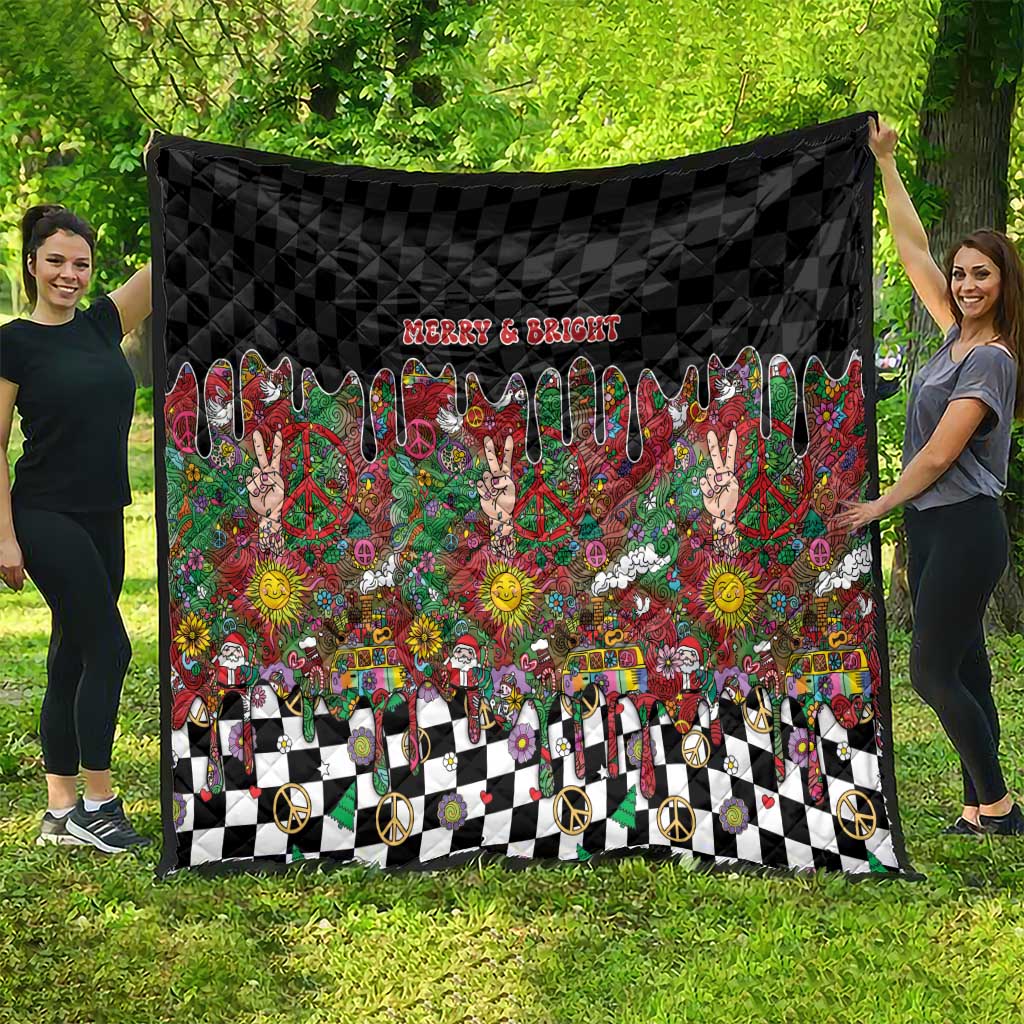 Hippie Christmas Quilt Doodle Style - Wonder Print Shop