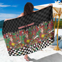 Hippie Christmas Sarong Doodle Style - Wonder Print Shop